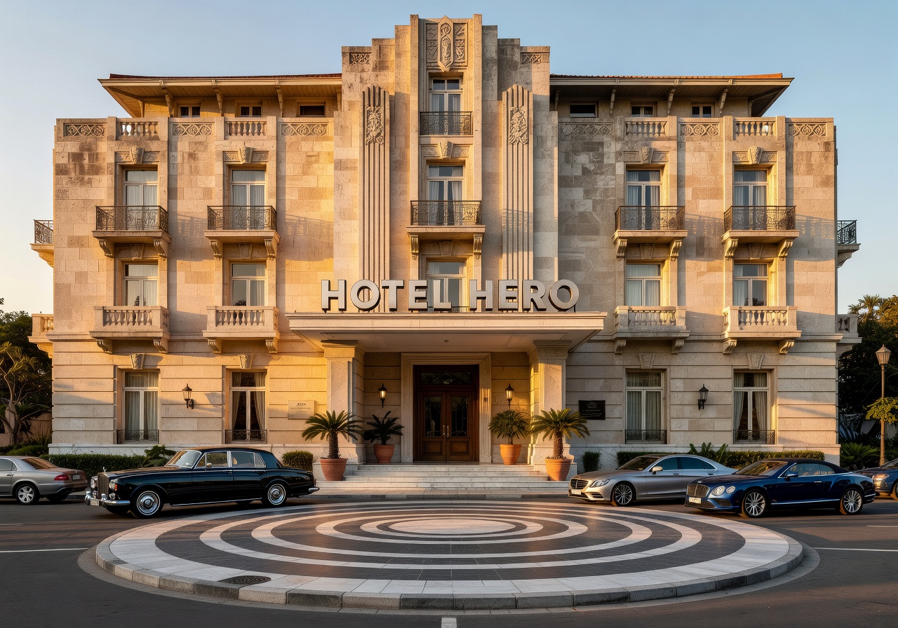 Stunning view of the hotel architecture