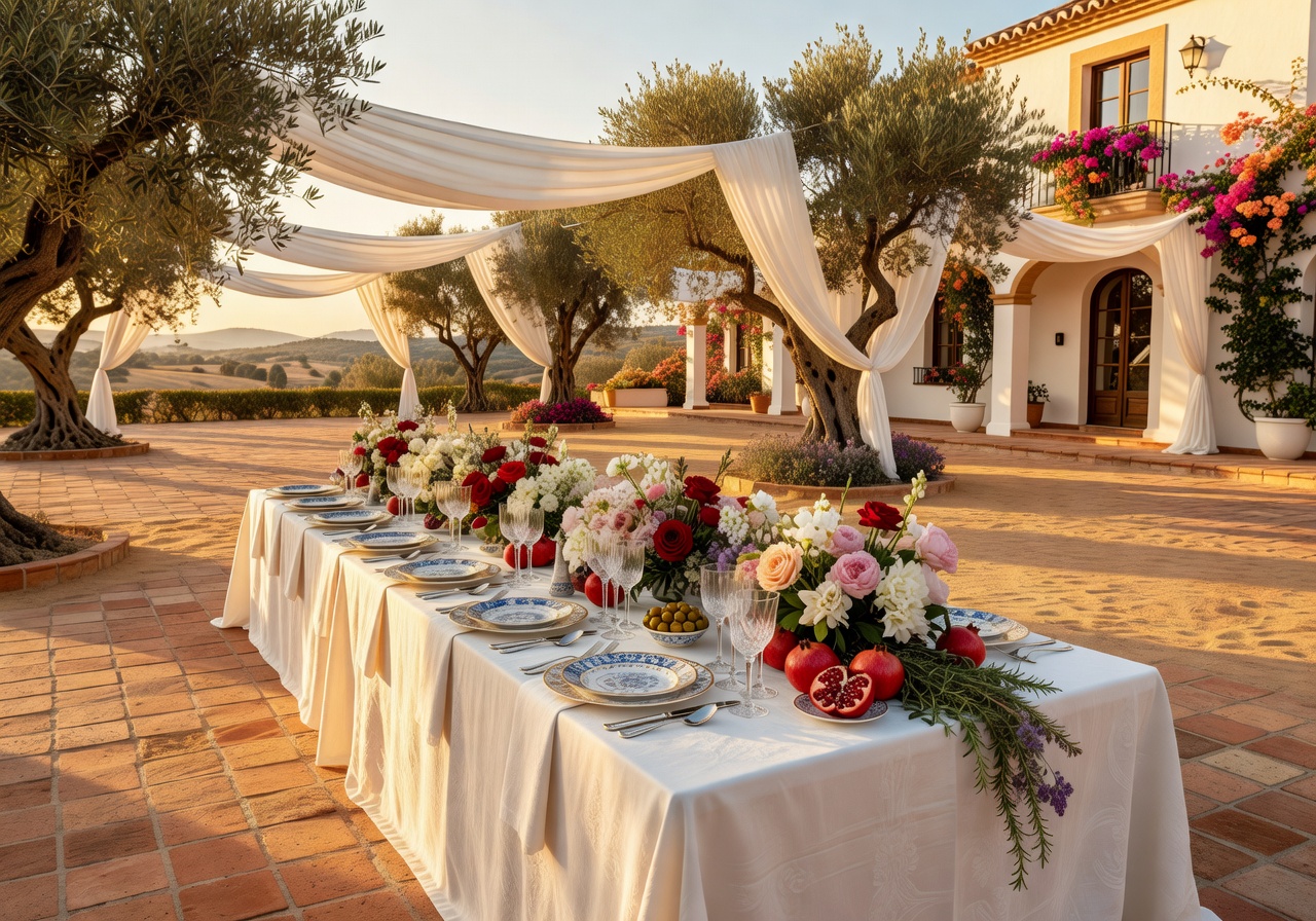 Luxury Spanish Wedding Setup